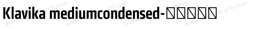 Klavika mediumcondensed字体转换